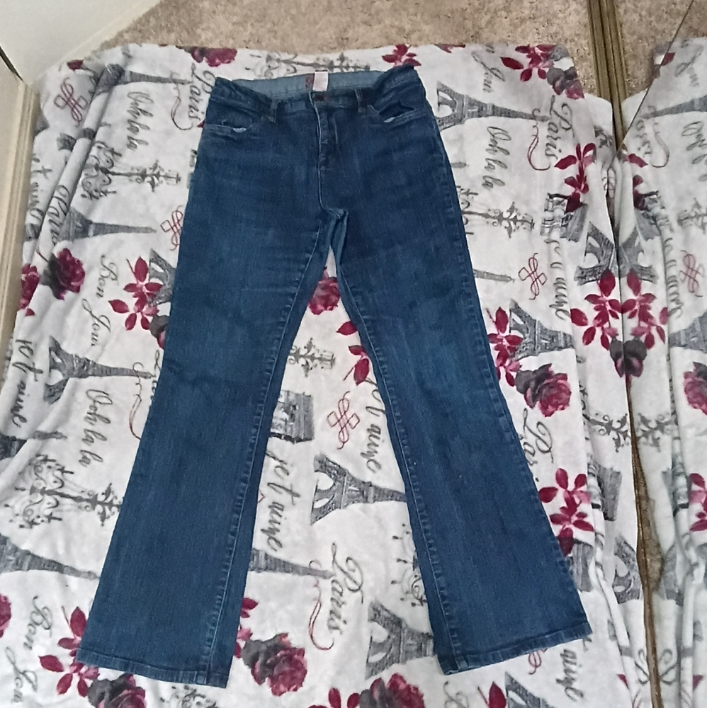 Smiths Dungarees Jeans Women's Boot cut Classic Blue Cotton Blend Sz 10